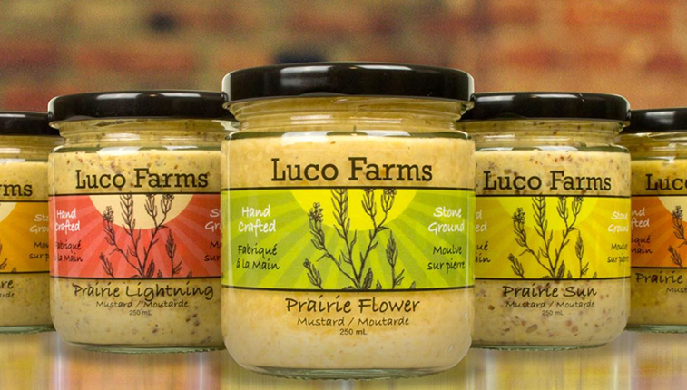 Artisan mustards from Luco Farms in Lethbridge, Alberta
