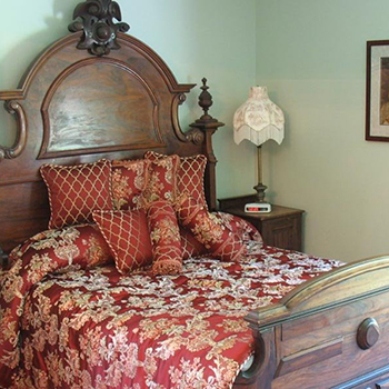 Room 10, the Junior Suite, the same bed George V (then Prince George of Wales) slept in 1884. Hillsdale House Inn, Annapolis Royal, NS