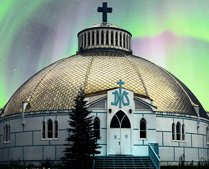 Our Lady of Victory, the "Igloo Church" in Inuvik, NT