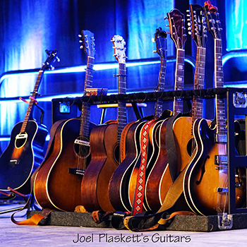 Joel Plaskett's guitars at the 2019 Folk Harbour Festival in Lunenburg, NS